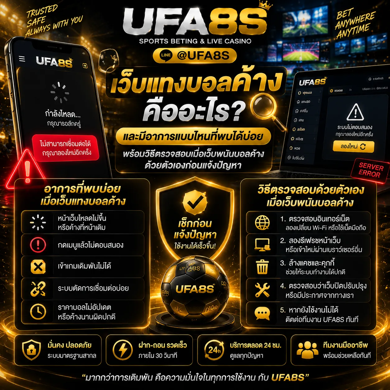 ปัญหาเว็บแทงบอลค้าง