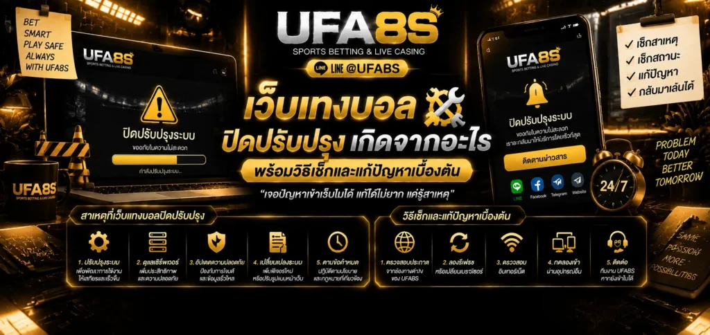 เว็บแทงบอล ปิดปรับปรุง